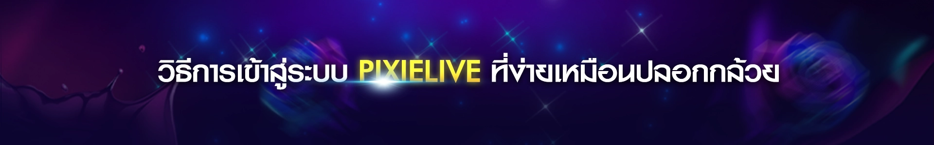 ง่าย เร็ว สนุก! เข้าสู่ระบบPixielive ใน 1 นาที